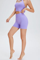 Wide Waistband Sports Biker Shorts - 808Lush