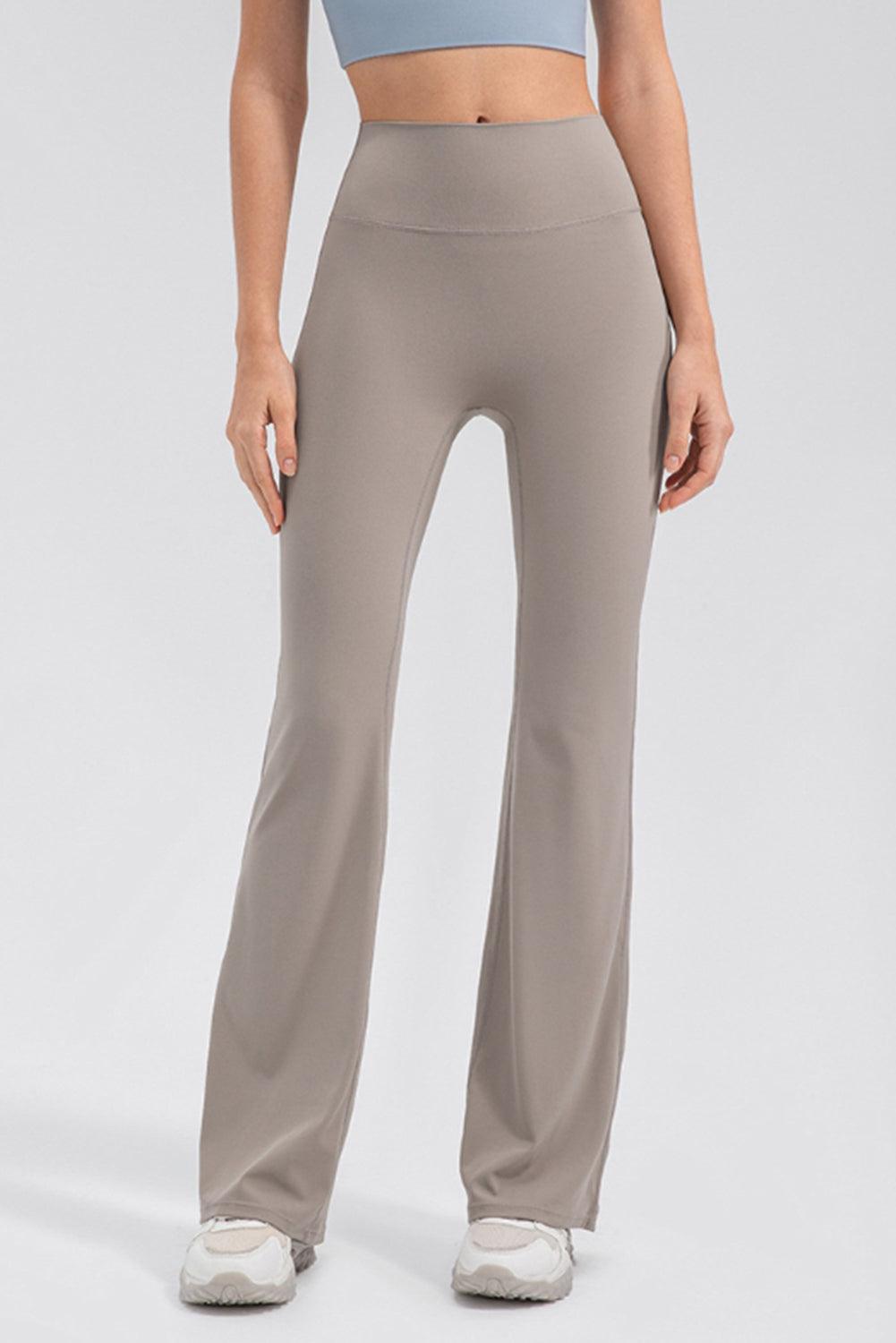 High Waist Straight Active Pants - 808Lush