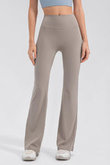 High Waist Straight Active Pants - 808Lush