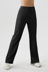 High Waist Straight Active Pants - 808Lush