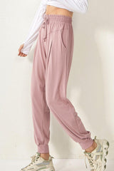 Drawstring High Waist Active Pants - 808Lush