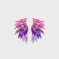 Alloy Acrylic Wing Earrings - 808Lush