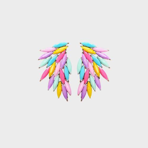 Alloy Acrylic Wing Earrings - 808Lush