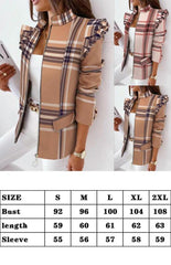 Autumn Winter Long Sleeve Printed Blazer - 808Lush
