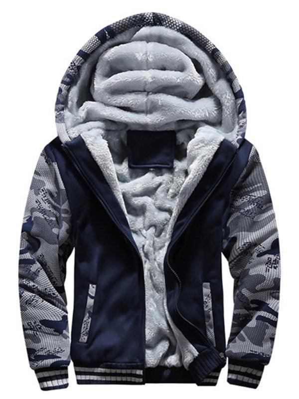 Camouflage sweater men's casual sports cardigan sweater jacket to keep warm - 808Lush