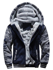 Camouflage sweater men's casual sports cardigan sweater jacket to keep warm - 808Lush