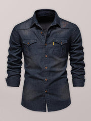Men's shirt casual solid color non-iron men's long-sleeved shirt - 808Lush