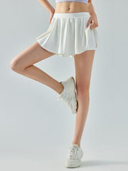 Elastic Waist Mini Active Skirt - 808Lush
