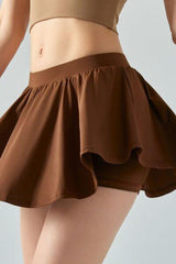 Elastic Waist Mini Active Skirt - 808Lush