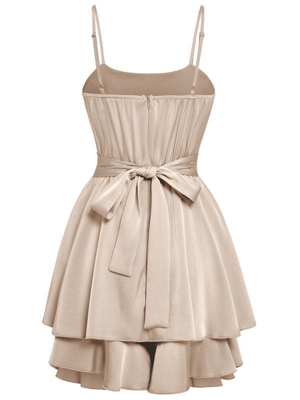 Elegant and sexy Women's cross-border casual solid color sling waist jumpsuit for women - 808Lush