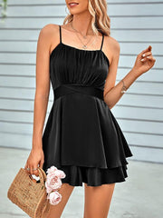 Elegant and sexy Women's cross-border casual solid color sling waist jumpsuit for women - 808Lush