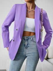 Elegant commuter double-breasted ladies blazer - 808Lush