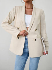 Elegant commuter double-breasted ladies blazer - 808Lush