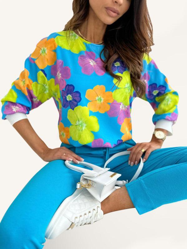 European and American fashion six-color printed shirt - 808Lush