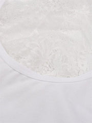 European and American sexy tights white sexy bra - 808Lush