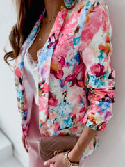 Fashion print spring coat Casual blazer - 808Lush