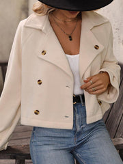 Fashion women's solid color short jacket - 808Lush