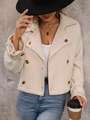Fashion women's solid color short jacket - 808Lush