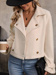 Fashion women's solid color short jacket - 808Lush