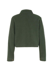 Fashion women's solid color polar fleece short jacket - 808Lush