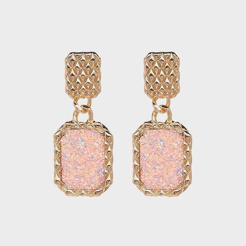 Geometric Alloy Dangle Earrings - 808Lush
