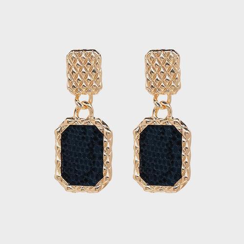 Geometric Alloy Dangle Earrings - 808Lush