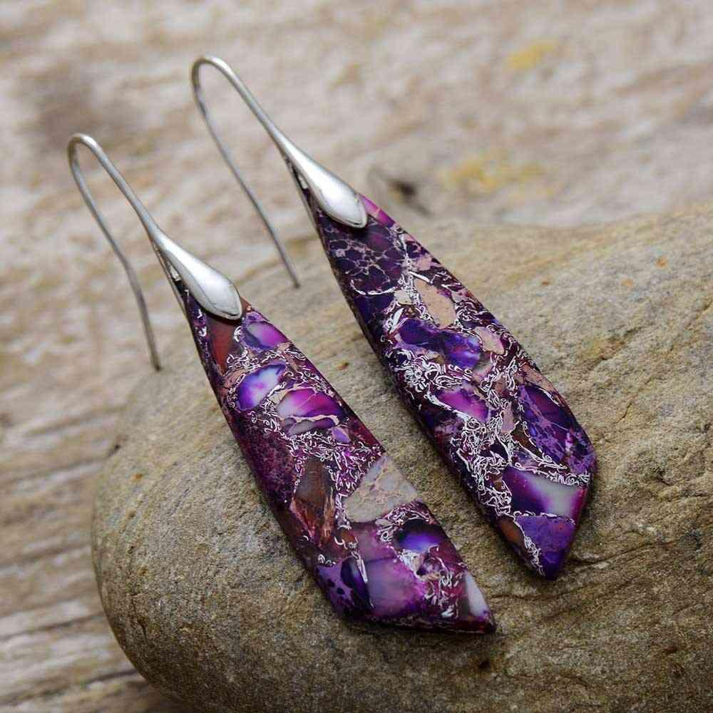 Gold-Plated Copper Dangle Earrings - 808Lush