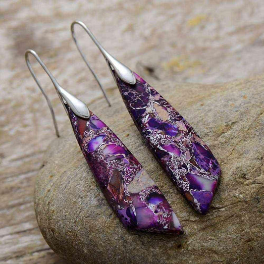 Gold-Plated Copper Dangle Earrings - 808Lush