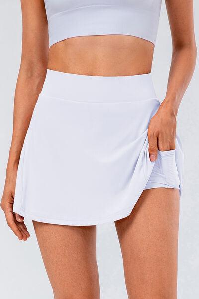 High Waist Pleated Active Skirt - 808Lush