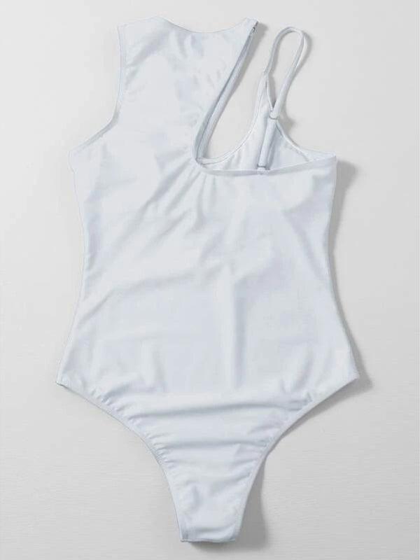 Hollow multicolor one shoulder sexy swimsuit women - 808Lush