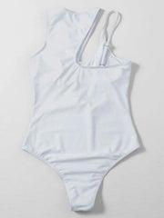 Hollow multicolor one shoulder sexy swimsuit women - 808Lush