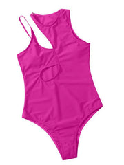 Hollow multicolor one shoulder sexy swimsuit women - 808Lush