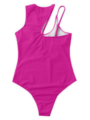 Hollow multicolor one shoulder sexy swimsuit women - 808Lush
