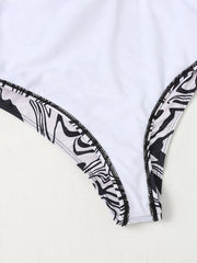 Hollow multicolor one shoulder sexy swimsuit women - 808Lush