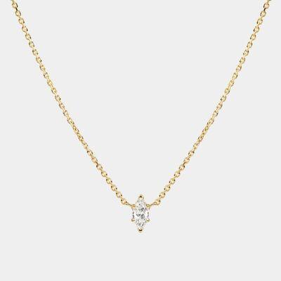 Inlaid Zircon Brass Necklace - 808Lush