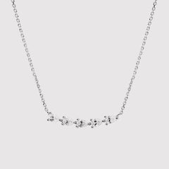 Inlaid Zircon Brass Necklace - 808Lush