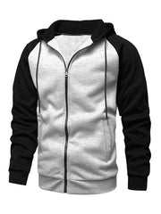 Men's hoodie zipper cardigan plus fleece - 808Lush