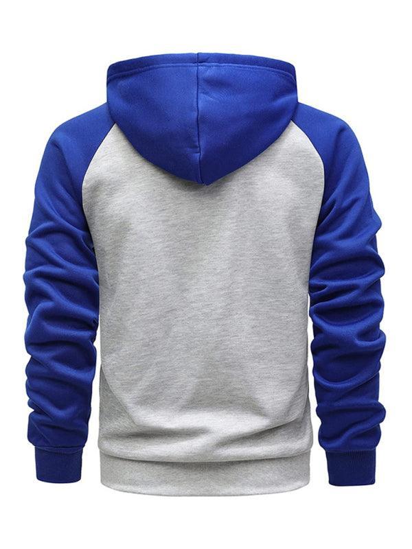 Men's hoodie zipper cardigan plus fleece - 808Lush