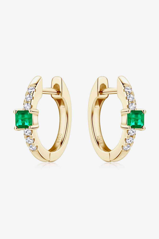 Lab-Grown Emerald Earrings - 808Lush