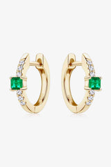 Lab-Grown Emerald Earrings - 808Lush