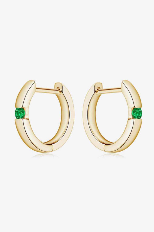 Lab-Grown Emerald Earrings - 808Lush