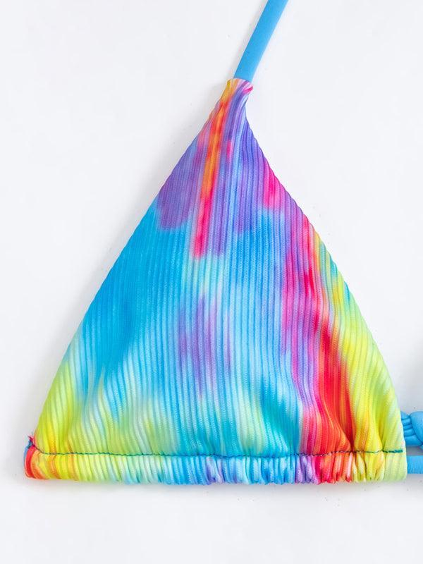 Ladies Gradient Backless Halter Neck Bikini - 808Lush