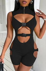 Ladies Slim Sexy Jumpsuit , Solid Color Jumpsuit For Ladies - 808Lush