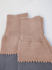 Leopard print round neck color block sweater autumn and winter women's knitwear - 808Lush