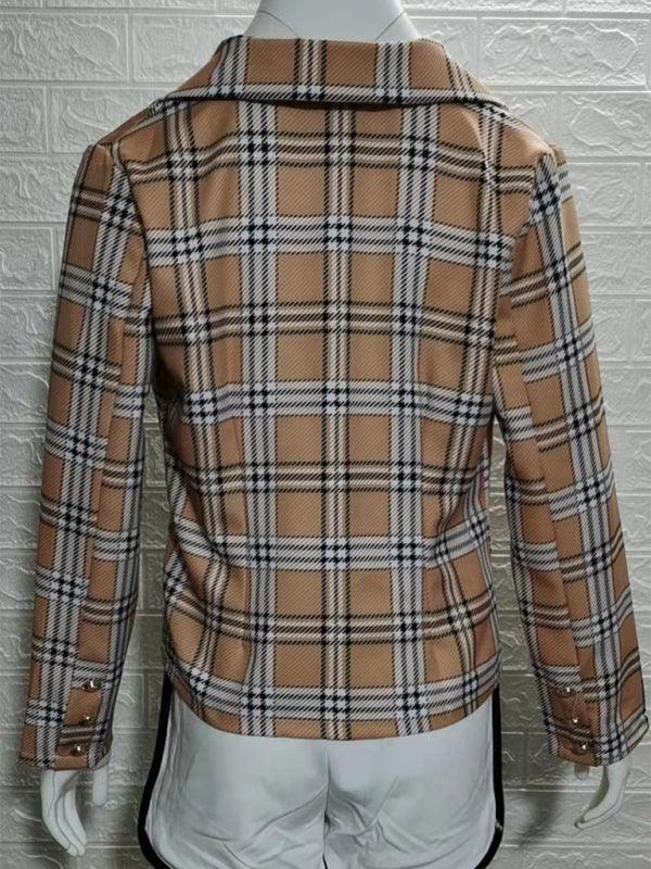 Long Sleeve Fashion Printed Blazer - 808Lush
