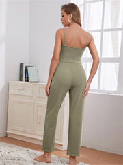 Loungewear Women's Waffle Knit Long Three-Piece Suit - 808Lush