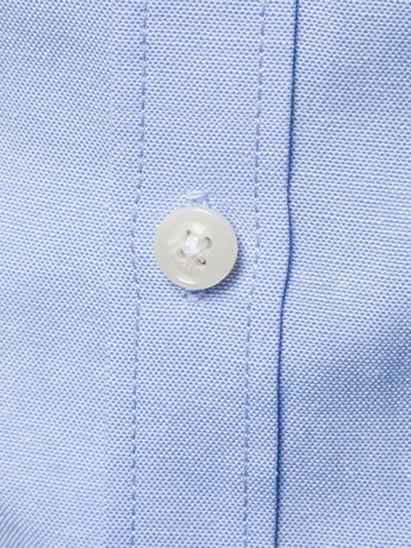 Men's Casual Slim Cotton Oxford Solid Color Large Size Bottom Shirt Long Sleeves - 808Lush