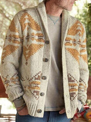 Men's Christmas jacquard sweater button cardigan sweater - 808Lush