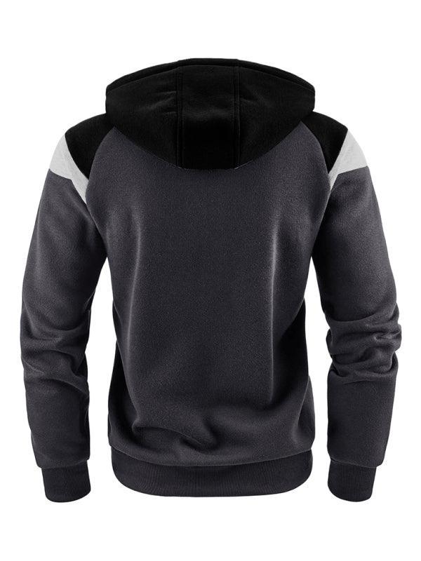Men's Color Block Contrast Fashion Sweatshirt Casual Sports - 808Lush