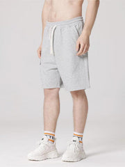 Men's Contrasting Color Stitching Woven Casual Shorts - 808Lush